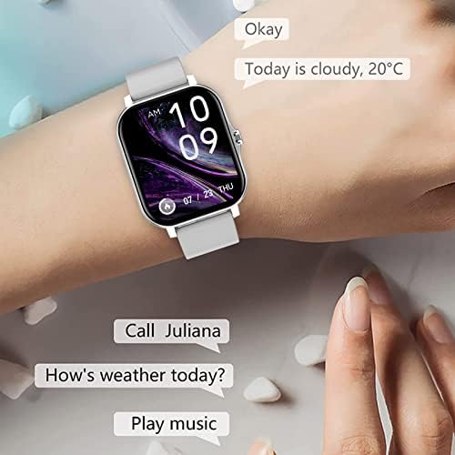 Bzdzmqm Okos Figyelni, iPhone, Android , Multifunkcionális Bluetooth Nézni, Beszélni Smartwatch 1.7 Hüvelykes IPS Full-Érintőképernyős