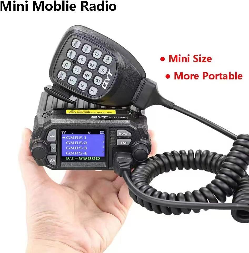 QYT KT-8900D 25W kétsávos Mini Autó GMRS Rádió Mobil Adó-vevő, Dual Készenlét VHF/UHF + Ingyenes Programozási Kábel, CD...Mobil