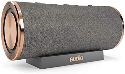 Sudio Femtio Hordozható Bluetooth Hangszóró Jó Alap - Vezeték nélküli, IPX6 Vízálló, Dual Play, Mikrofonnal, 14h lejátszási Idő, az Android,