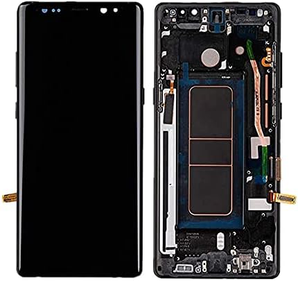 Eredeti Samsung Galaxy Note 8 LCD N950F Kijelző Fekete Keret Super AMOLED Megjegyzés 8 SM-N950A N950U LCD érintőképernyő Alkatrészek