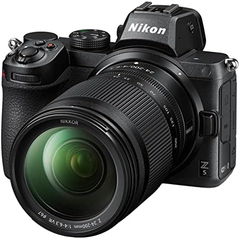 Nikon Z5 Full Frame tükör nélküli Digitális Fényképezőgép 24-200mm f/4-6.3 VR Zoom Objektív, Csomag 64 gb-os SD Kártya, Táska, Polip Állvány,