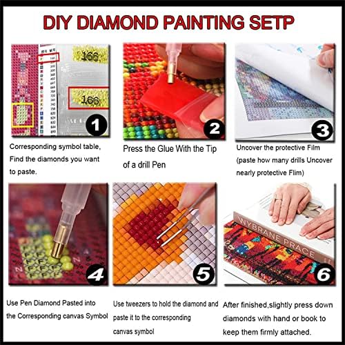 DIY 5D Gyémánt Festmény Készletek a Felnőttek,5 db/Db Gyémánt Hímzés Teljes Gyakorlat Kristály Strassz-Cross Stitch Gyémánt