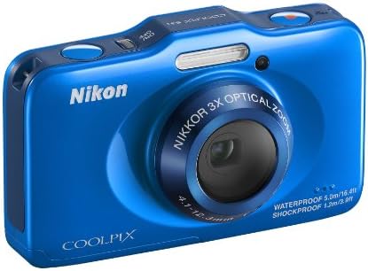 Nikon COOLPIX s31-es úton 10.1 MEGAPIXELES Vízálló Digitális Fényképezőgép 720p HD Videó (Kék) (RÉGI MODELL)