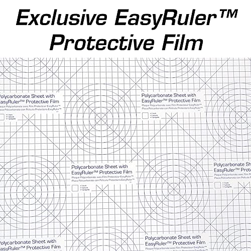 Polikarbonát Műanyag Lap 12 X 24 X 0.030 (1/32) Pontosan a EasyRuler Film, Összetörik Ellenálló, Könnyebb Vágni, Kanyar, Penész, Mint a Plexi.