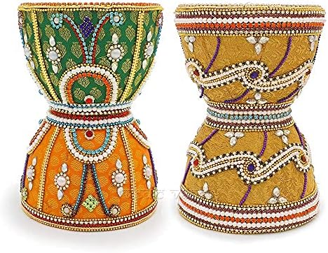 Védikus Vaani Hagyományos Indiai maharashtria-i Menyasszony Grihapravesh Vidhi Gyönyörű Dekoráció, Kézzel készített Rizs Mapta a Shagun
