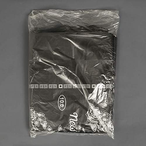 Nagy Műanyag Bevásárló Pólók Többcélú Zsákokat Cipelni-Ki Paplan Takaró, Táska, Fekete 39.4 x 43 hüvelyk, 100 x 110 cm, 50pcs
