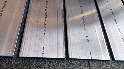 Sok 2Q Alumínium Lemez Bar 1/4 x 5 x 17-1/8 Hosszú 6061-T6 .25 Hiszed, T6, 6 db
