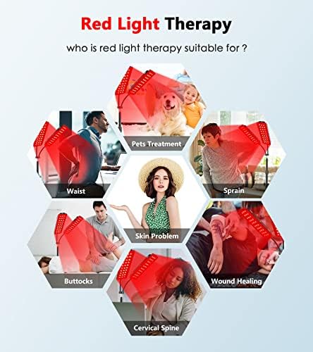 A vörös Fény Terápia Készülék Lámpa állvánnyal, LED Infravörös Fény Terápia DC Port Szabályozható Kettős Lámpák 660nm Piros