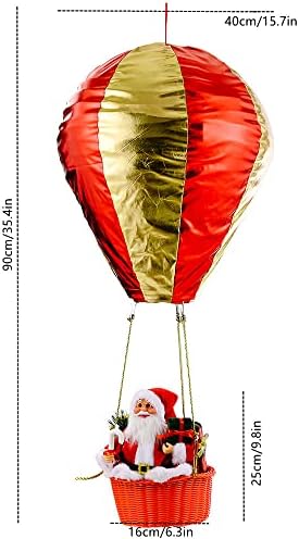 Mikulás, Karácsonyi Dísz, Dekoráció Ajándék Hőlégballon Medál bevásárlóközpont Mennyezeti Dekoráció Karácsonyi Party Kültéri használatra