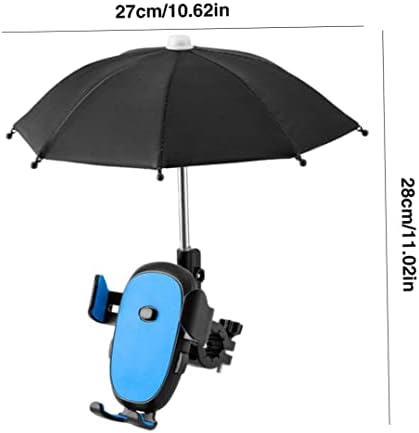 Tuimiyisou Kerékpár Telefon Mount Állítható Kerékpár Telefon készenléti Mini Esernyő Kék Bicikli Telefon tulajdonosa Sárvédőket