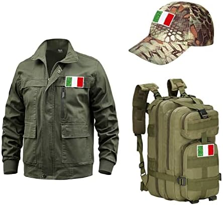 4db Olaszország olasz Zászló Foltok, tépőzáras Hímzett Karszalagot Zászló Taktikai Foltok Hátizsákok Sapka Ruházat Kabátok.