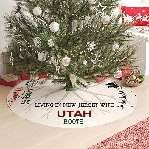 Anya Meg Én karácsonyfa Szoknya 44 Cm - Távolsági Karácsonyi Dekoráció, Élő New Jersey-ben a Utah Gyökerek - Rusztikus Fa Szoknya,