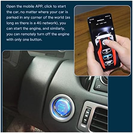 4G GPS GSM Automatikus Intelligens Kulcsnélküli Bejegyzés Távoli Indítás Cardot Jármű Motor Start Stop Rezgés Sokk Riasztó Rendszer,
