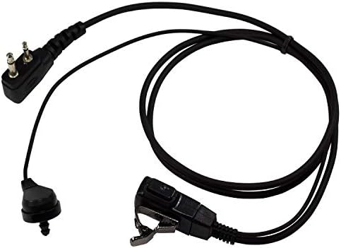 HQRP 4X 2 Pin Akusztikus Cső Hangszóró, Fülhallgató Mikrofon Kompatibilis ICOM IC-F43GS, IC-F43GT, IC-F43TR, IC-F44 Nap Méter