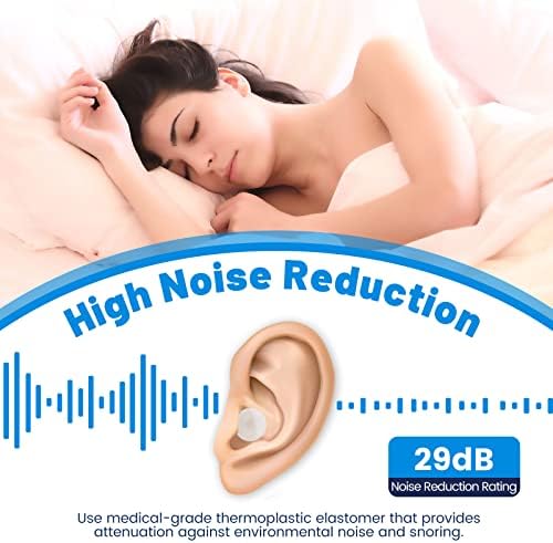 Füldugó Alszik, 29dB zajszűrő az Oldalon Talpfa Kis Füle, Multisize 3 Méretek: S/M/L, Újrafelhasználható Többcélú hallásvédő a hang