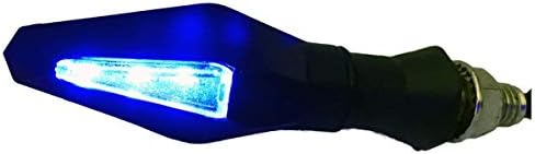 MotorToGo Fekete Szekvenciális Lámpa irányjelző Lámpák LED-es irányjelző Index Mutatók Kompatibilis a -os Yamaha YZF R1M