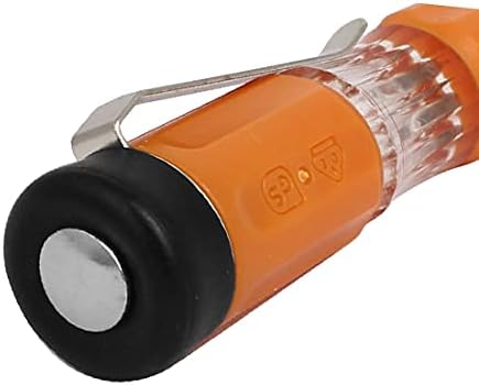 X-mosás ragályos AC 110V-250V Feszültség Érzékelő Elektromos Teszt Toll Lapos Csavarhúzó Narancs(CA 110 ν a pillanatnyi-220ν Érzékelő