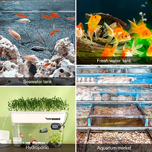 VIVOSUN Merülő Akvárium Fűtés a Hőmérő Kombináció, 50W Titán akvárium Fűtőberendezések Intelligens LED Hőmérséklet Kijelző, illetve a Külső