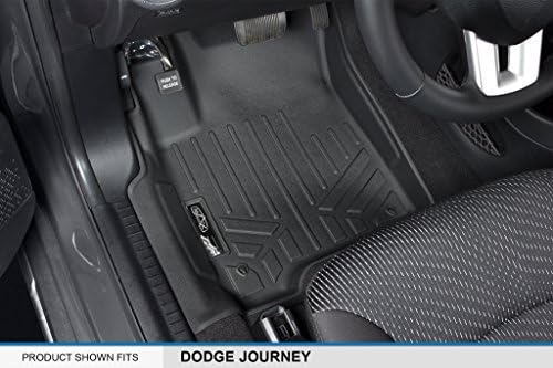 MAXLINER Egyéni Alkalmas Szőnyegek 3 Sor Bélés Szett Fekete Kompatibilis 2012-2020 Dodge Journey 1. Sor Kettős Padló Horgok