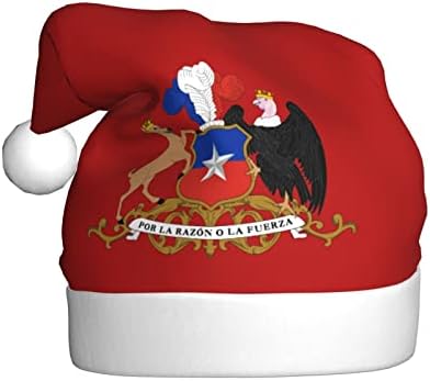 ZALTAS címere Chile Karácsony Kalap Felnőtt Puha, Kényelmes, Mikulás Sapka Karácsonyra újévi Ünnep Party Kellékek