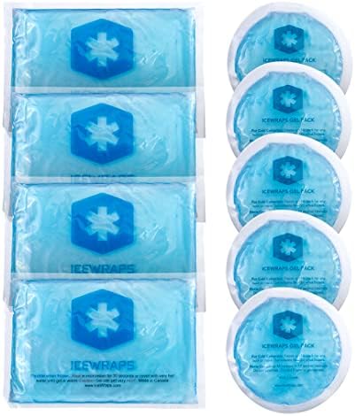 ICEWRAPS 5x7 Újrahasználható Gél Jég, valamint a Kis Újrafelhasználható Jég Bundle - Forró Hideg Csomag a Sérülések, fájdalomcsillapítás,
