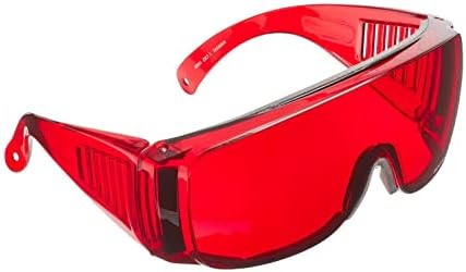 SafetyBlue Piros Fit-Át a Szemüveg, hogy megakadályozza a Kék & Zöld Fény - Éjszakai Szemüveg Csökkenti a Szem fáradását / Elaludni Gyorsabb