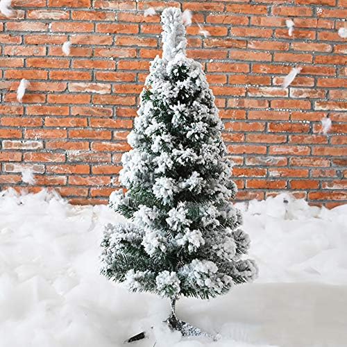 TOPYL 35inch Hó Özönlöttek Mesterséges Karácsony Fa, Fém Állvány Deluxe karácsonyfa Dekoráció Egység Könnyen Közgyűlés Ünnepi