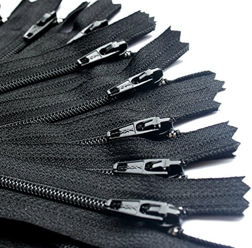 100 YKK Fekete Cipzár (7 Inch) A Nadrág, Pólók,Táskák, Tasakok, valamint Kézműves projektek-Made in USA