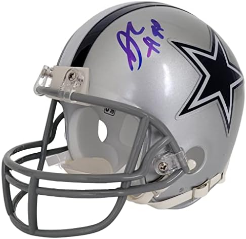 DeMarcus Ware aláírt Dallas Cowboys mini foci sisak bizonyíték COA-dedikált