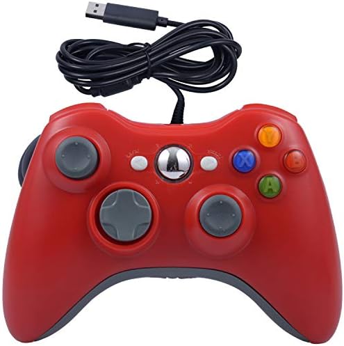 ONE250 USB Vezetékes Game Pad Controller for Xbox 360, Xbox 360 Slim, a Windows PC - Csere USB Vezetékes Gamepad (Piros)