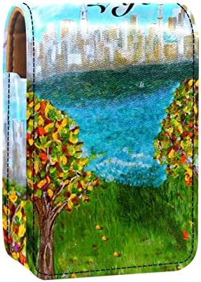 Két partján az Élet fája műalkotás festmény drawiming nyári Rúzst A Tükör Táska Mini Rúzs Jogosultja Szervező Táska Utazási Kozmetikai
