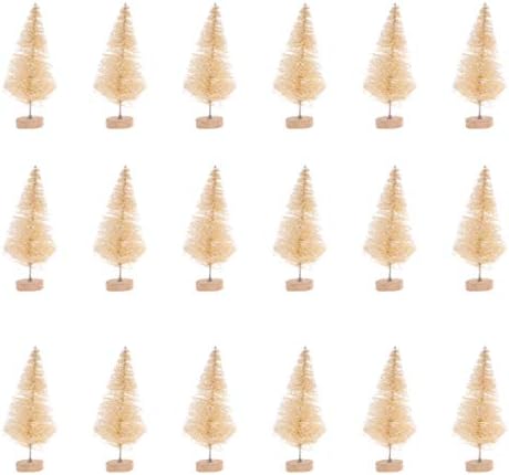 BESTOYARD 6.5 cm-es, Mini karácsonyfa Mesterséges Szizál a Karácsony Fa, Fa Alap, Haza Deskktop Dekoráció 18pcs