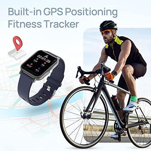 Fitness Tracker Okos Nézni a Nők, Férfiak, IP68 Vízálló, 1.7 Érintőképernyő, GPS, pulzusszám Tevékenység Pálya, 100 Sport