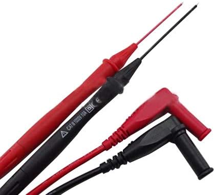 Visszahúzható PVC Tipp mérővezeték Készlet, derékszög,állítható hosszúságú Piros+fekete
