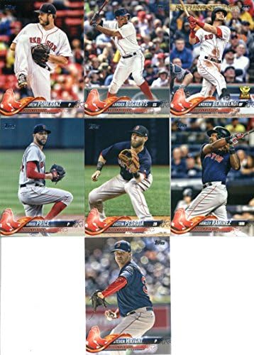 2018 Topps Teljes (Sorozat 1 & 2) Boston Red Sox Csapat Készlet 21 Kártyák: Rafael Devers(18), Chris Eladó(20), Eduardo Rodriguez(43),