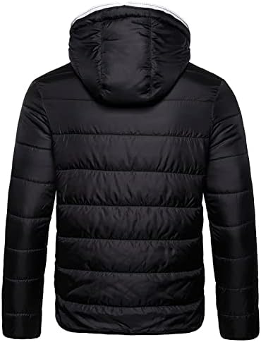 XIAXOGOOL Gömbhal Kabát,Férfi Steppelt Kabát Könnyű, Kapucnis Vízálló Pakolható Szélálló Téli Kabát Kabát
