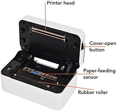 N/A Hordozható Szállítási Címke Nyomtató Nagy Sebességű USB Port Közvetlen Termikus Nyomtató feliratozógép Matrica Támogatás 30-85mm Papír Szélesség