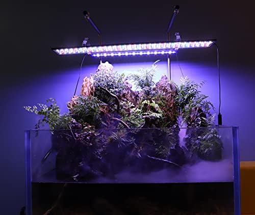 hygger Fejlett Teljes Spektrumú LED Akvárium Fény Időzítő 24/7 Világítás Ciklus, Testre Mód 7 Színben 5 Intenzitás Ültetett