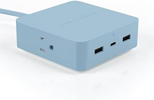 Korlátlan PowerPro 5-Készülék Töltő 2 X USB Port, 1x C-Típusú 20W Tápellátás Port, 2X HÁLÓZATI Pontokon, valamint 1,280 Joule