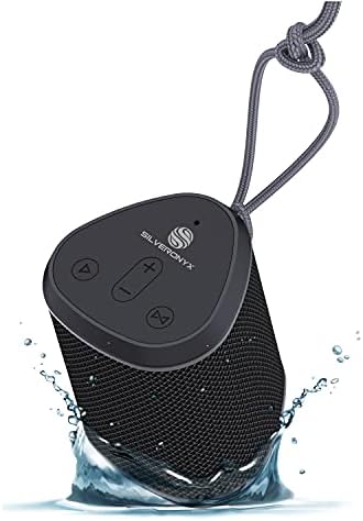 Bluetooth Hangszóró Hordozható, Vezeték nélküli, Vízálló, a SilverOnyx, Hangos Kristálytiszta Sztereó Hang, Gazdag Basszus Mélysugárzó,