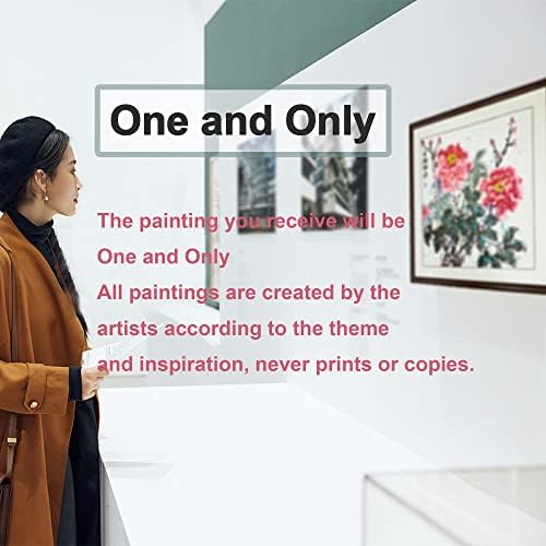 COOZMENT-Kínai festészet,Kézzel készített festmények,Festmények A Falon, Dekorációk,Ázsiai Dekoráció,Japán fali dekoráció,Beleértve
