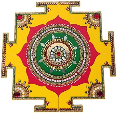 Itiha® Lotus 3 in 1 Design Akril Rangoli Indiai Dekoráció Falra, Padlóra & Asztal Dekoráció, Karácsonyi, illetve Diwali - 17