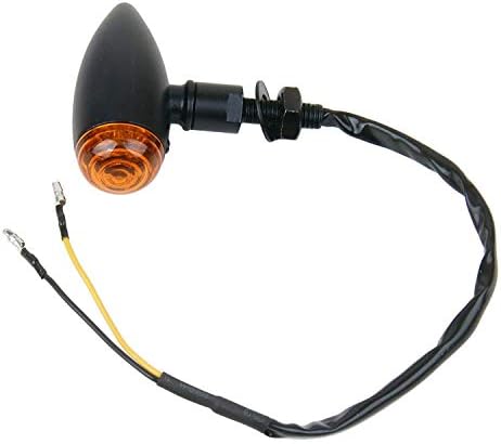 MotorToGo Fekete Golyó Motoros LED lámpa Mutatók Szemellenző Amber Objektív Kompatibilis a 2004-es Honda Interceptor800