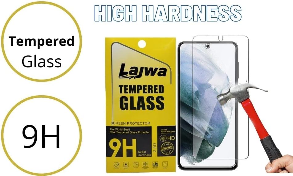 LAJWA [2 Csomag] képernyővédő fólia Samsung Galaxy S22 Plusz 5G Edzett Üveg (6.6-hüvelyk), Ujjlenyomat Kinyit, 9H Keménység, Anti Karcolás,