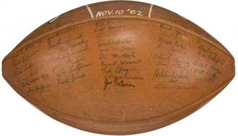 1962 Penn State Nittany Lions Csapata Aláírt Játék Használt Futball Joe Paterno - Meccs Használt Futball-Labda