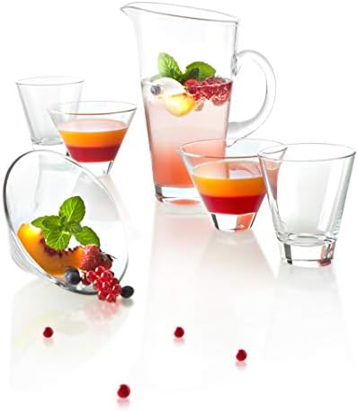 Üveg - Martini - Stemless Koktél Szemüveg - Készlet 6-11 oz. - A Barski - Európai Minőség - Stemless Koktél - Martinit -