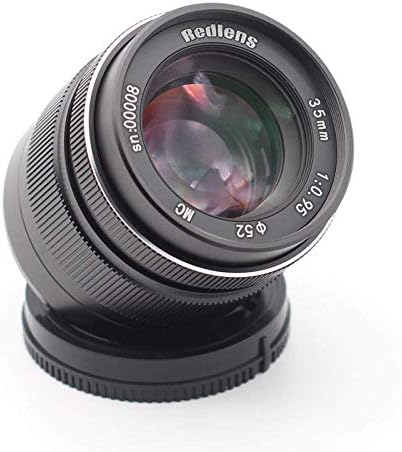 Redlens 35mm f/0.95 Nagy fényerejű aps-c Lencse Fujifilm X-Hegy tükör nélküli Fényképezőgép, Mint X-T10m XF X-Pro2 X-T1 Fekete