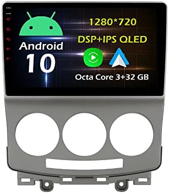 9 3+32GB Android 10 Dash Autó Sztereó Rádió Alkalmas Mazda 5 2005 06 07 08 09 10 GPS Navigációs fejegység Carplay Android Auto DSP-4G