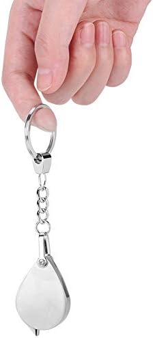 3 Db 15X Kulcstartó Nagyító Üveg Nagyítólencse Hordozható Összecsukható Zsebében Nagyító Mini Fém Kulcstartó Hurok Nagyító