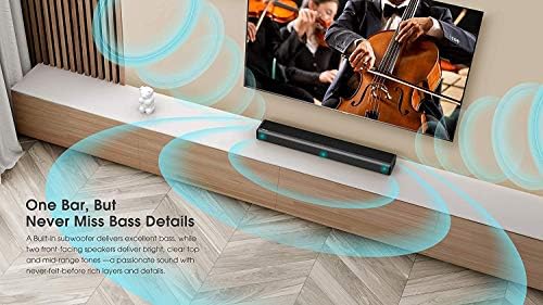 Hisense 40-Es Osztály H4 Sorozat LED Roku Smart TV Alexa Kompatibilitás (40H4F, 2020-as Modell) 2.1 Csatornás Hangot Bár házimozi Rendszer